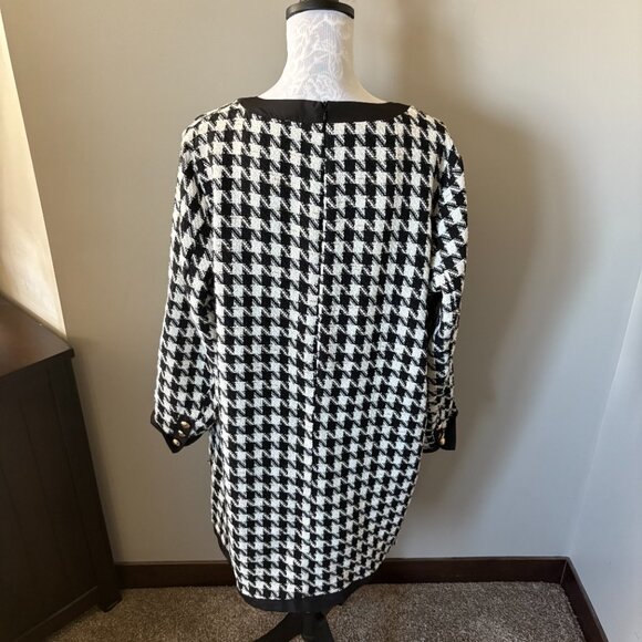 Tuckernuck Pomander Place Coco Tweed Bow Dress Long Sleeve Womens XXLARGE - Picture 4 of 4